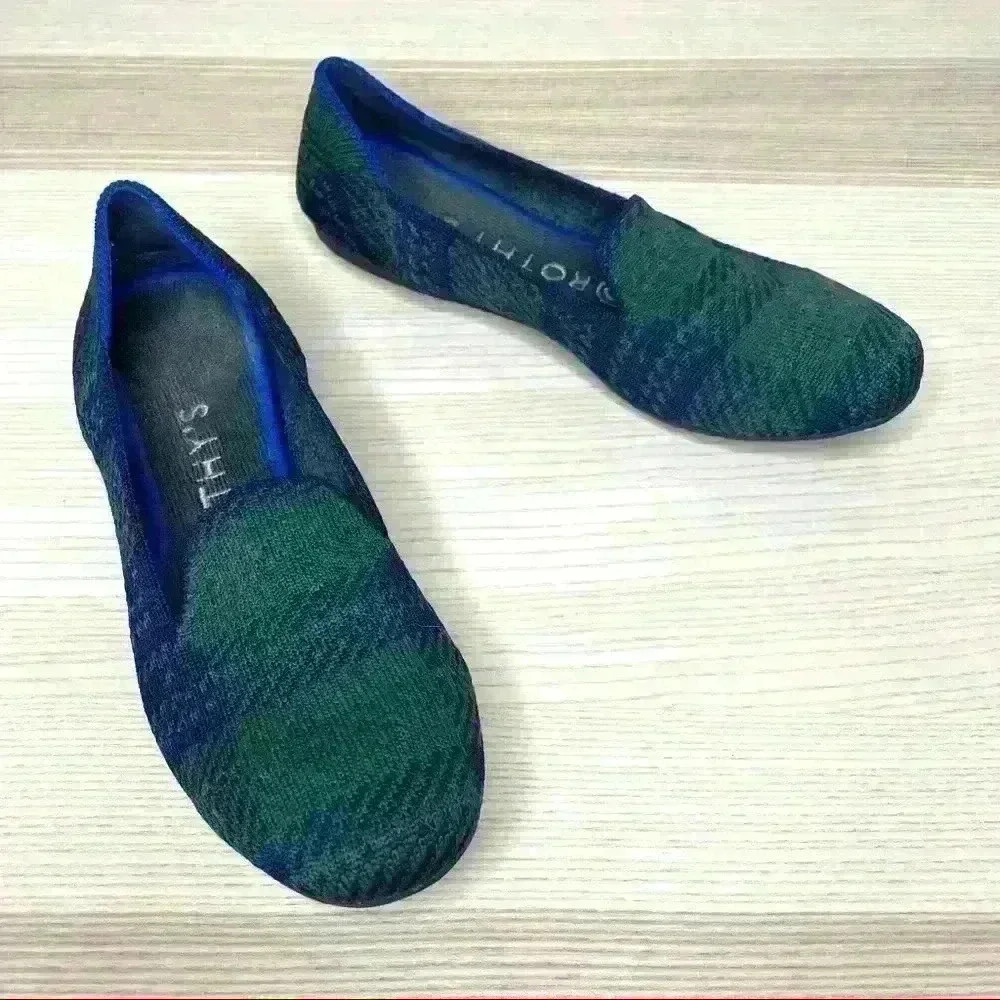 Rothy’s Forest Tartan loafer flat